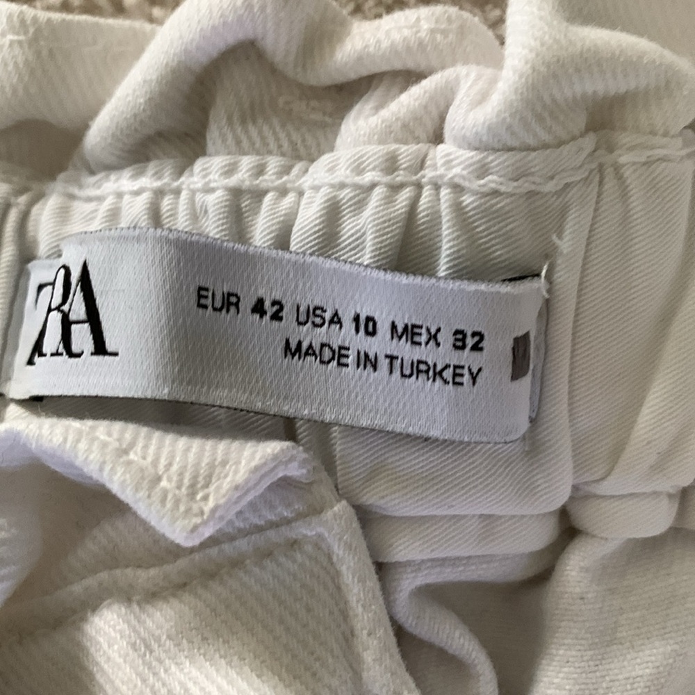 Zara paperbag white jeans - Picture 7 of 12